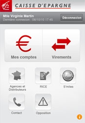 La Caisse d'Epargne lance un logiciel pour l'iPhone